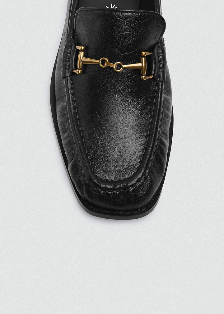 Smooth Horsebit Loafers - Black