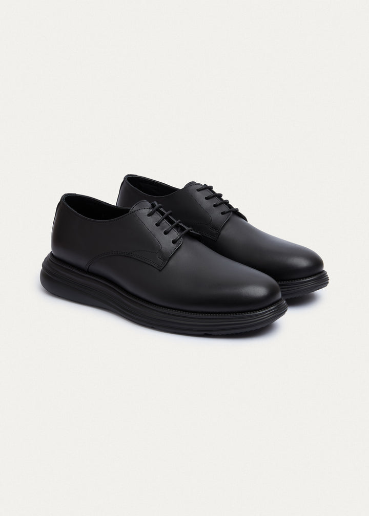 Classic Plain-Toe Derby - Matte Black