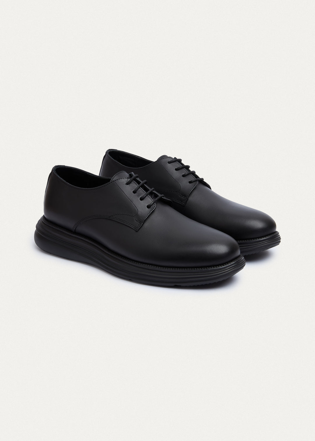 Classic Plain-Toe Derby - Matte Black