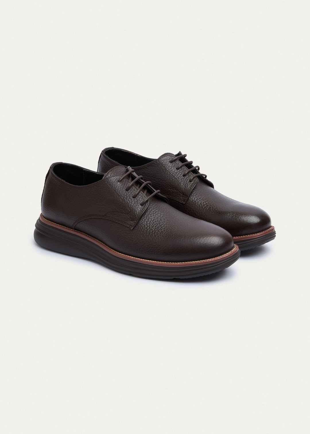 Classic Plain-Toe Derby - Textured Brown