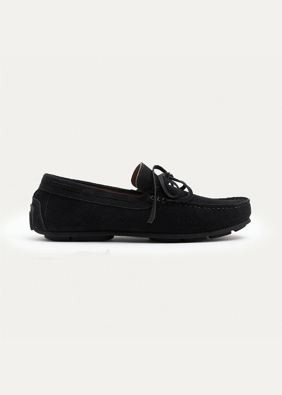 Achilles | Harbor Classic Men’s Leather Boat Shoes  - Suede Black