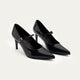 Ivory Elegance Mary Jane Heels | Black