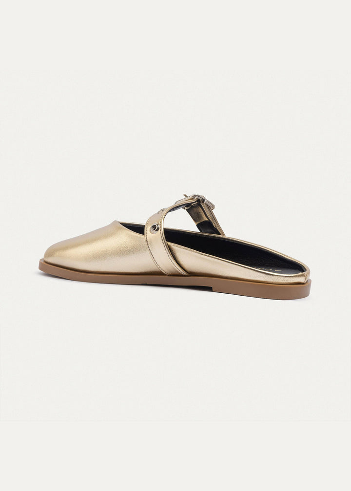 Bella Casual Mules | Gold
