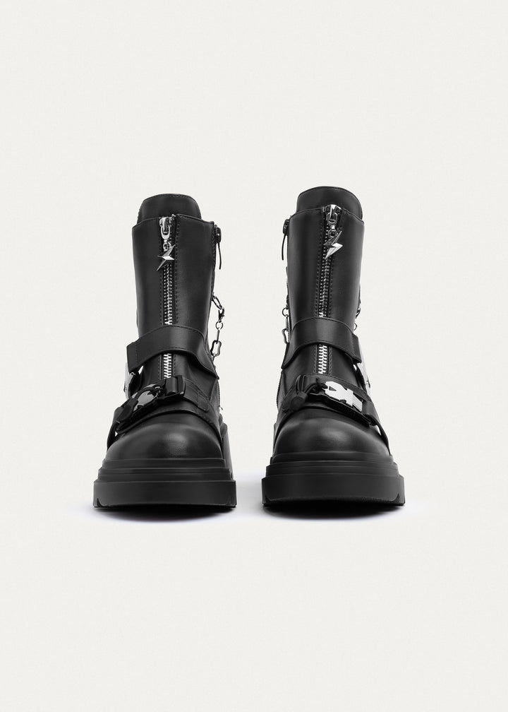 Vortex Chain Boots|  Black