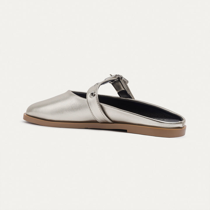 Bella Casual Mules | Silver