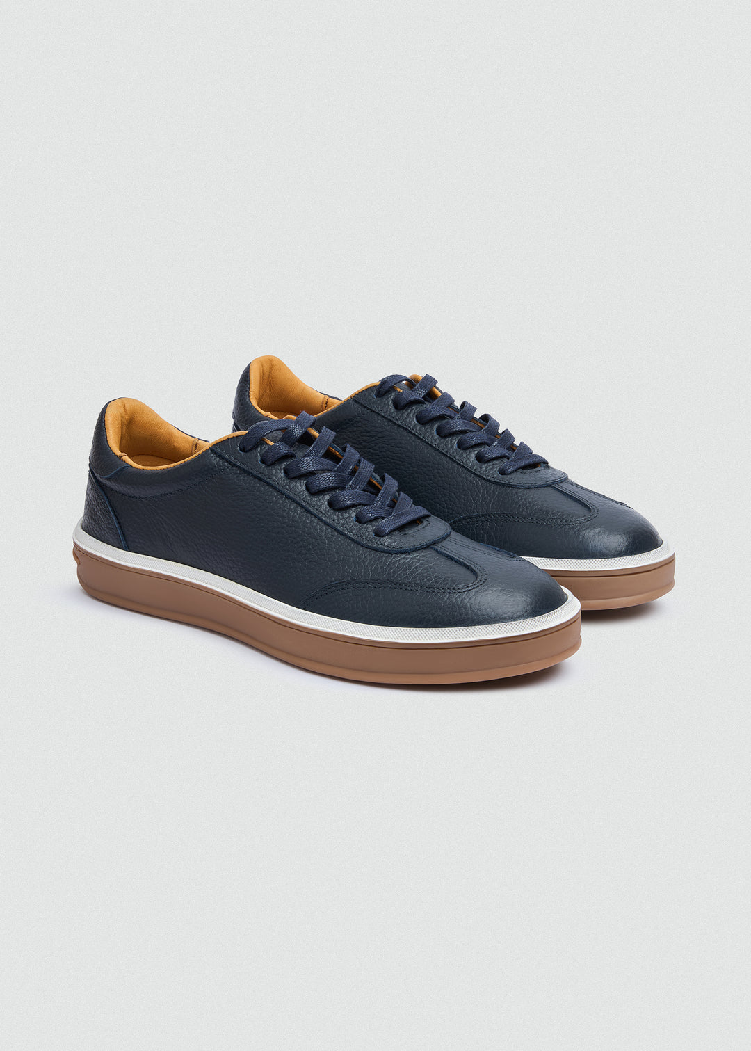 Retro Suede Sneaker - Textured Navy Blue