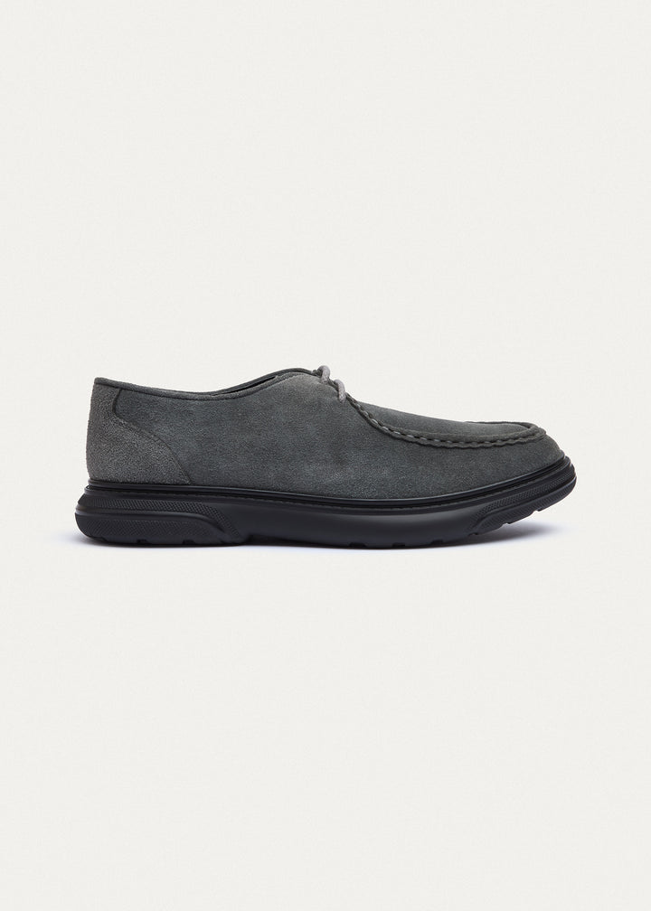 Moc-Toe Lace-Up - Suede Gray