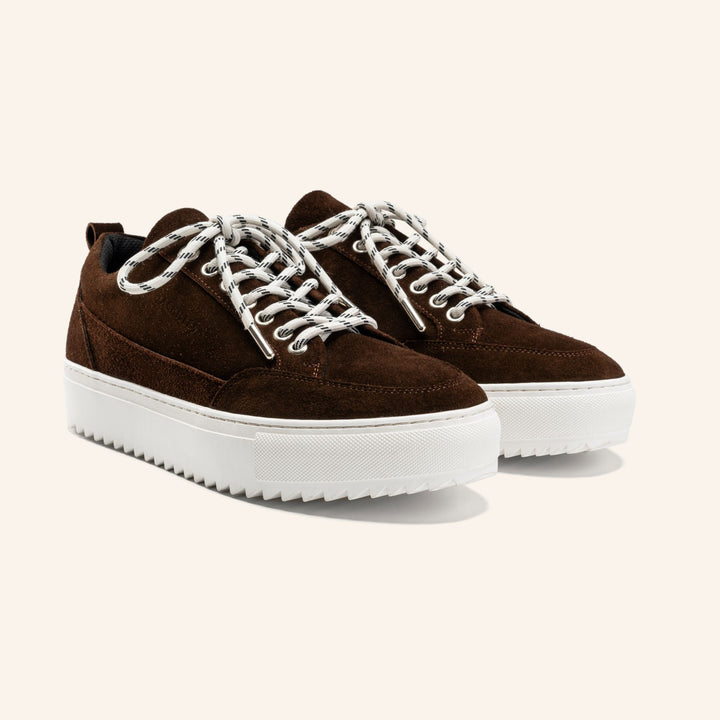 Achilles Zig 4.0 | Moc Toe Lace Up Sneakers - Brown