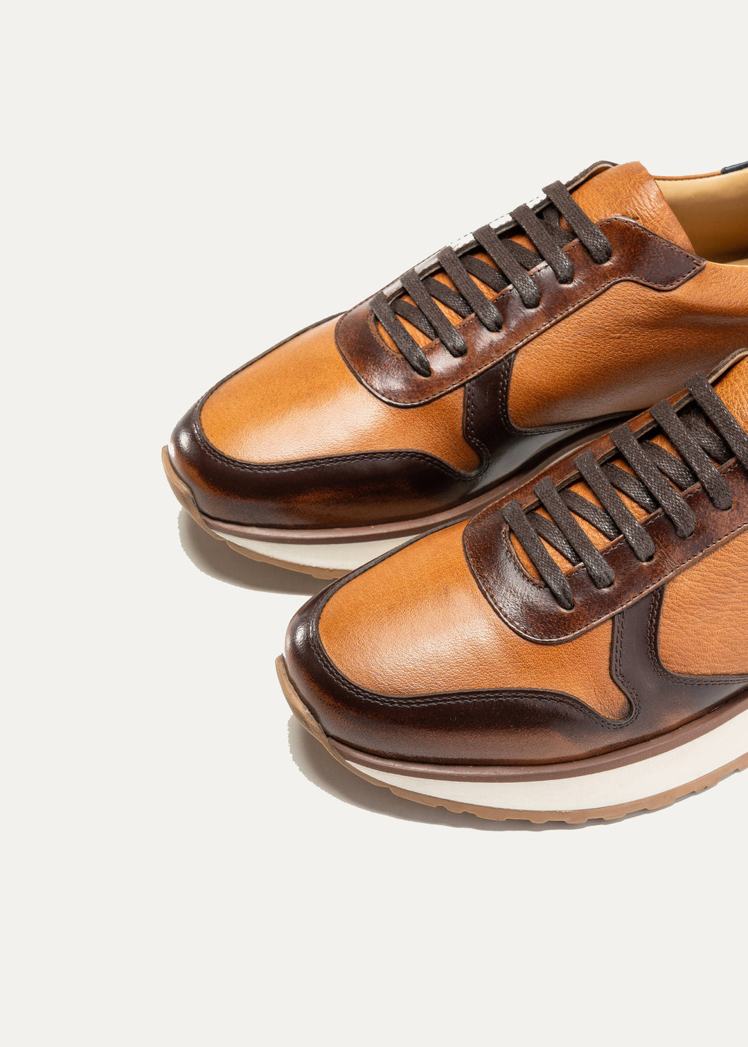 Achilles Beast | Duo Genuine Leather Ultimate Durable Sneakers - Havana