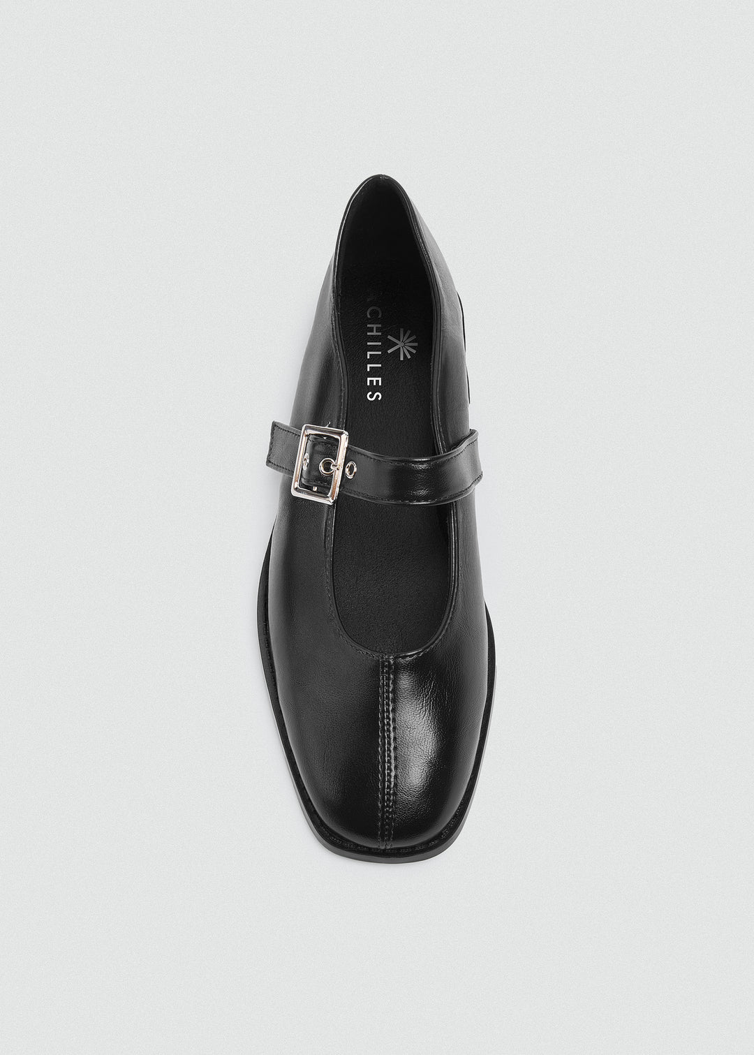 Mary Jane Flats Buckle Strap - Black
