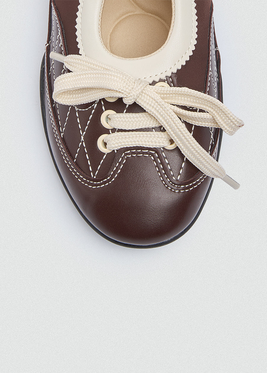 Retro Mary Jane Sneakers Velcro - Brown