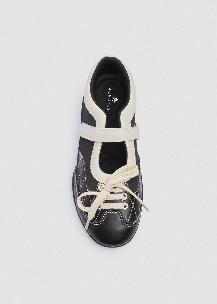 Retro Mary Jane Sneakers Velcro - Black