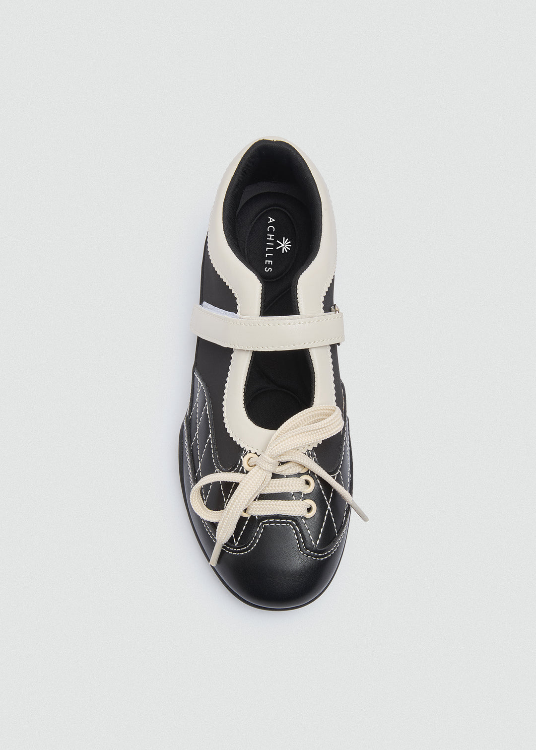 Retro Mary Jane Sneakers Velcro - Black