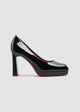 Closed Platform Pumps - Black