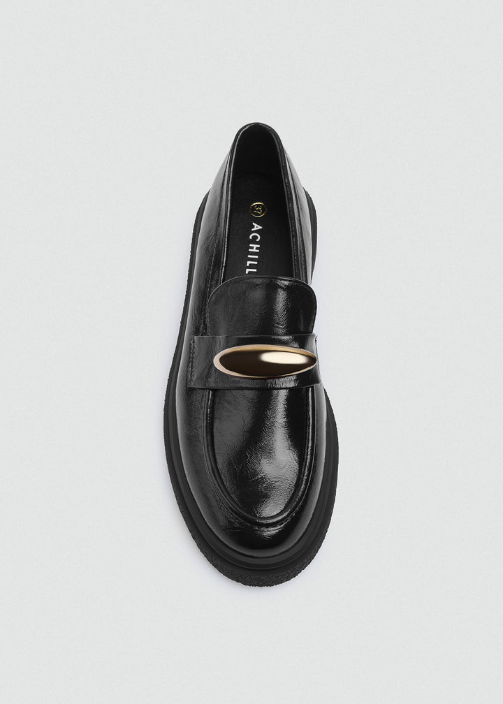 Platform Horsebit Loafers - Black