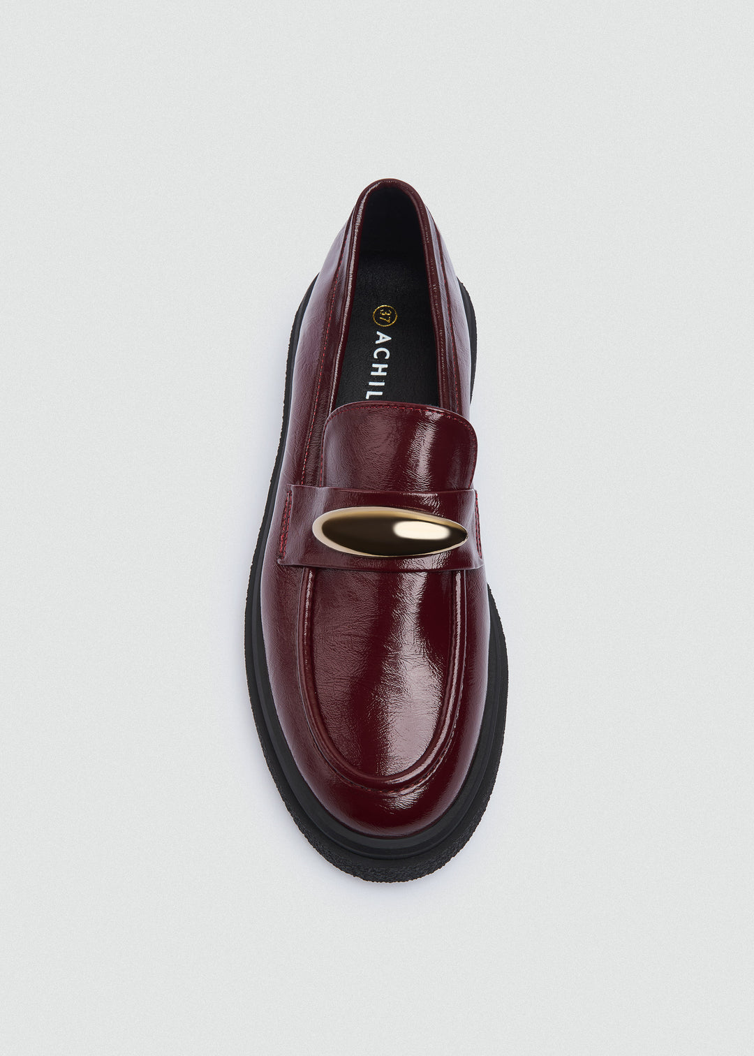 Platform Horsebit Loafers - Maroon