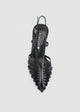Strappy Caged Slingback Stiletto - Black