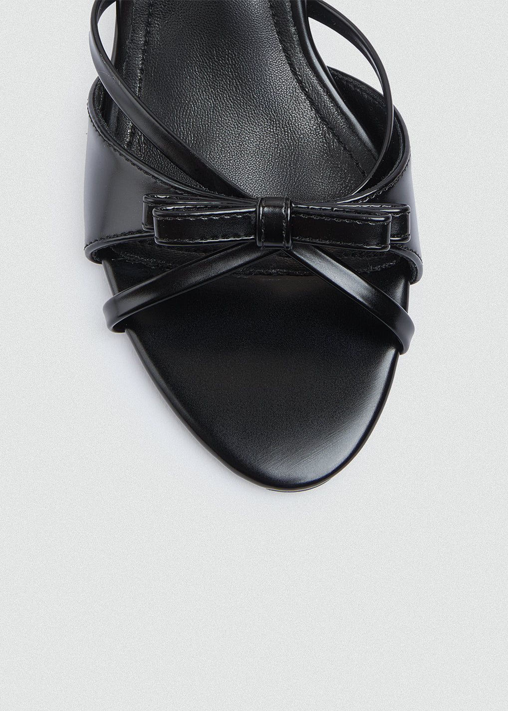 Patent Kitten Bow Heels - Black