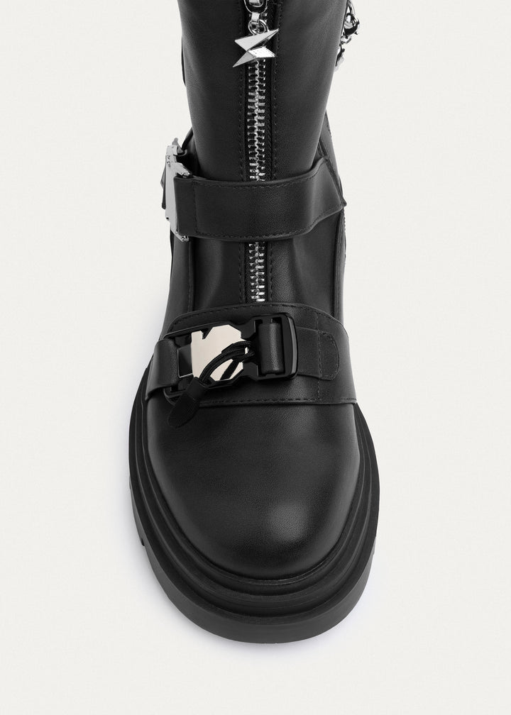 Vortex Chain Boots|  Black