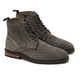 Suede Brogue Genuine Leather Half Boots | Gray