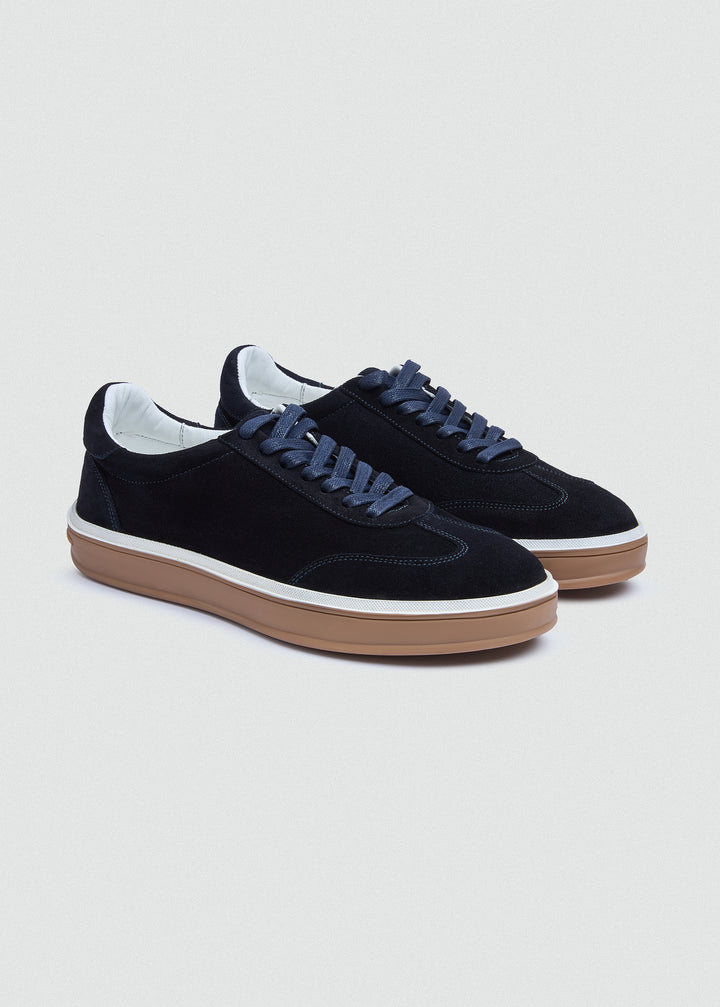 Retro Suede Sneaker - Suede Navy Blue