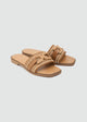 Braided Knot Flat Slides - Cinnamon