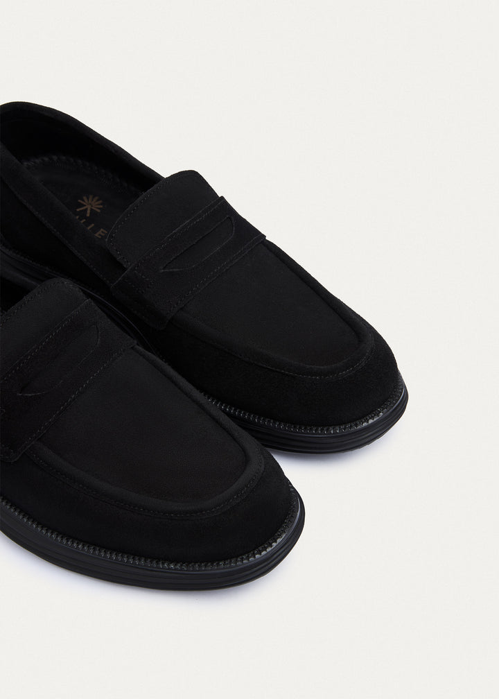 Penny Loafer - Suede Black