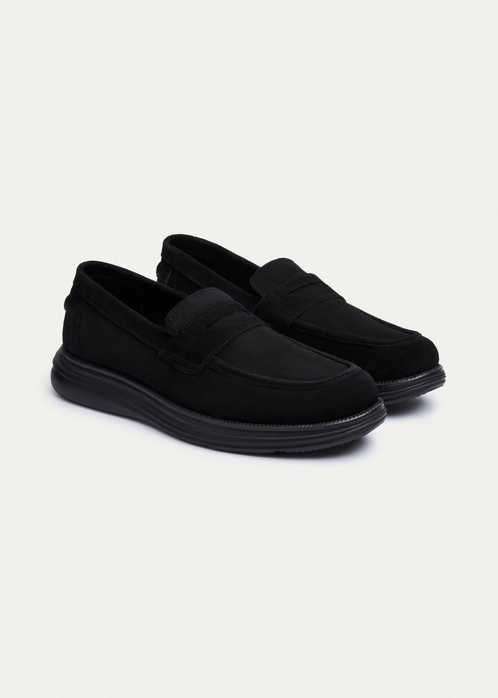 Penny Loafer - Suede Black