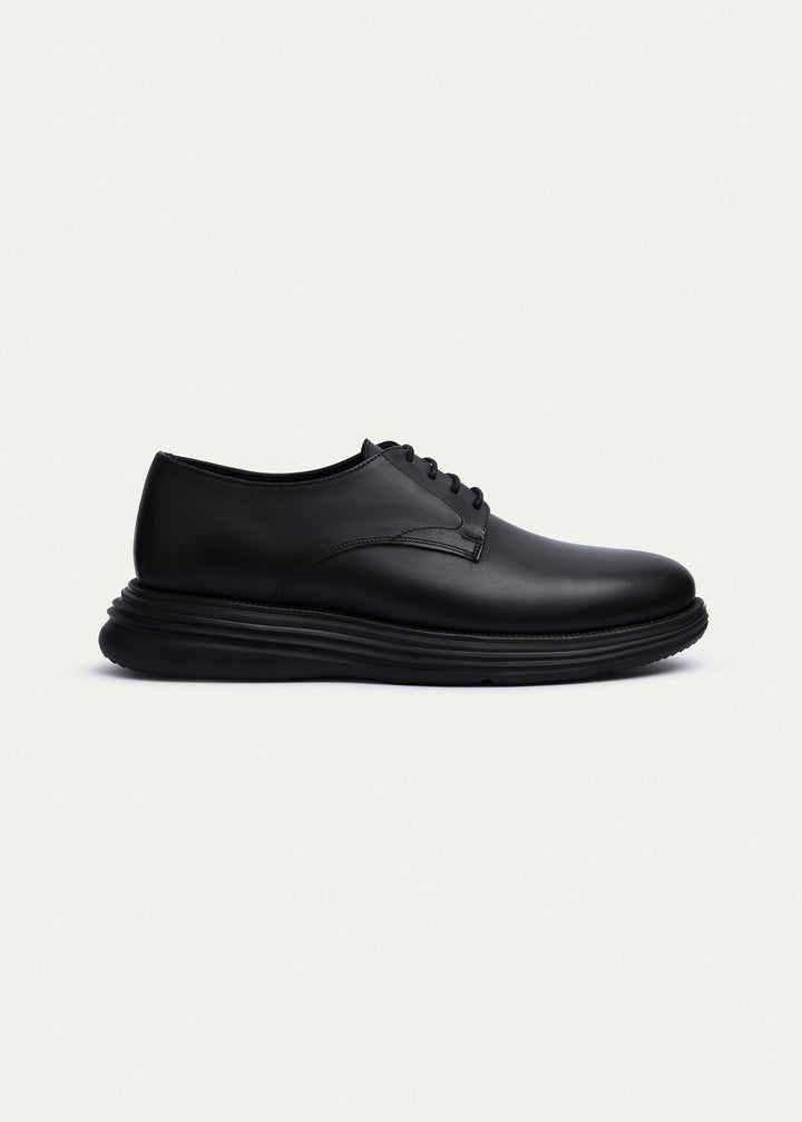 Classic Plain-Toe Derby - Matte Black