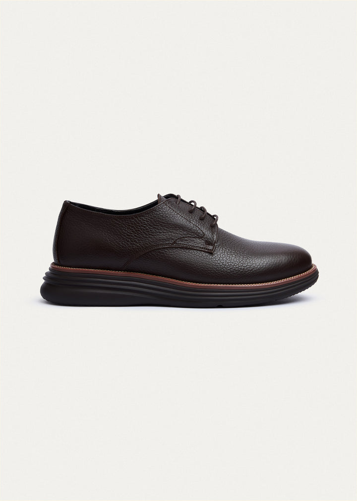 Classic Plain-Toe Derby - Textured Brown