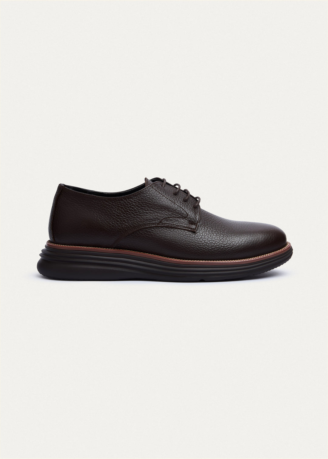 Classic Plain-Toe Derby - Textured Brown