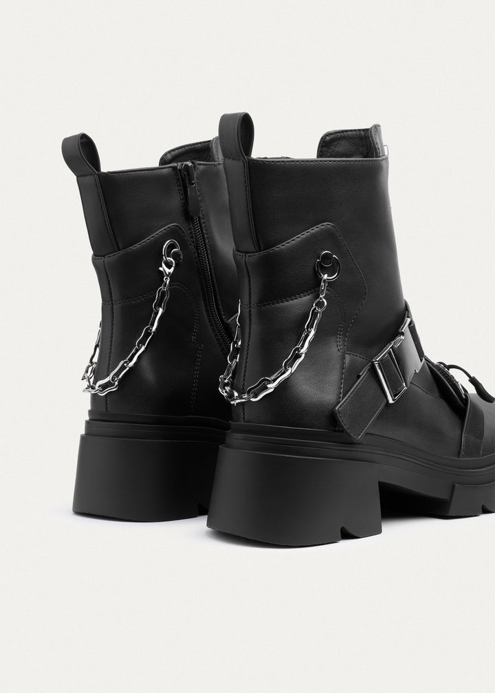 Vortex Chain Boots|  Black