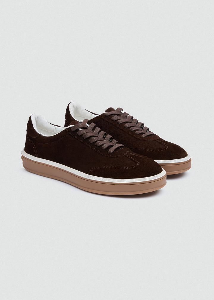 Retro Suede Sneaker - Suede Brown