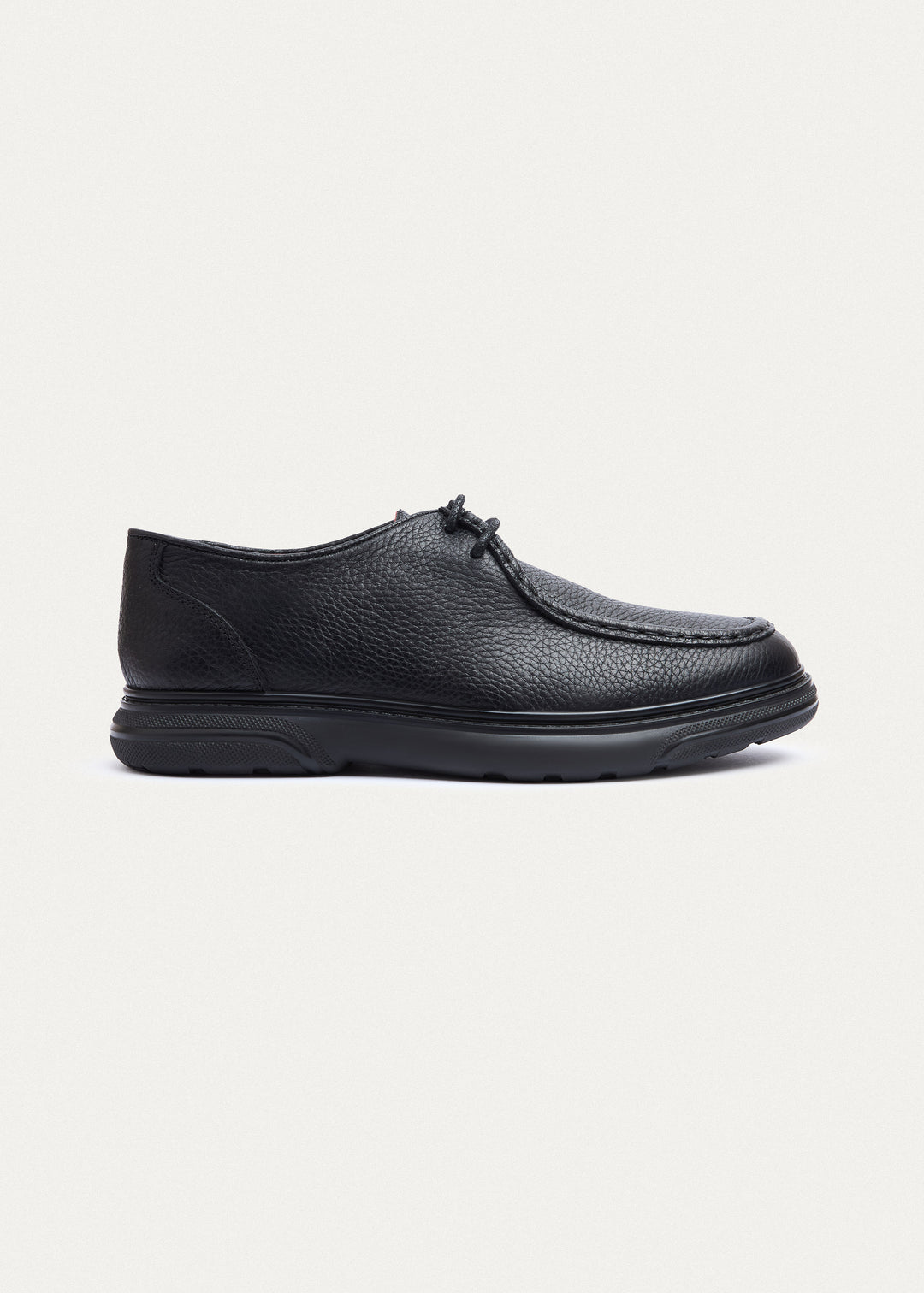 Moc-Toe Lace-Up - Textured Black