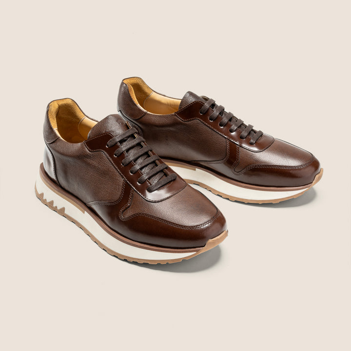 Achilles Beast | Duo Genuine Leather Ultimate Durable Sneakers - Brown