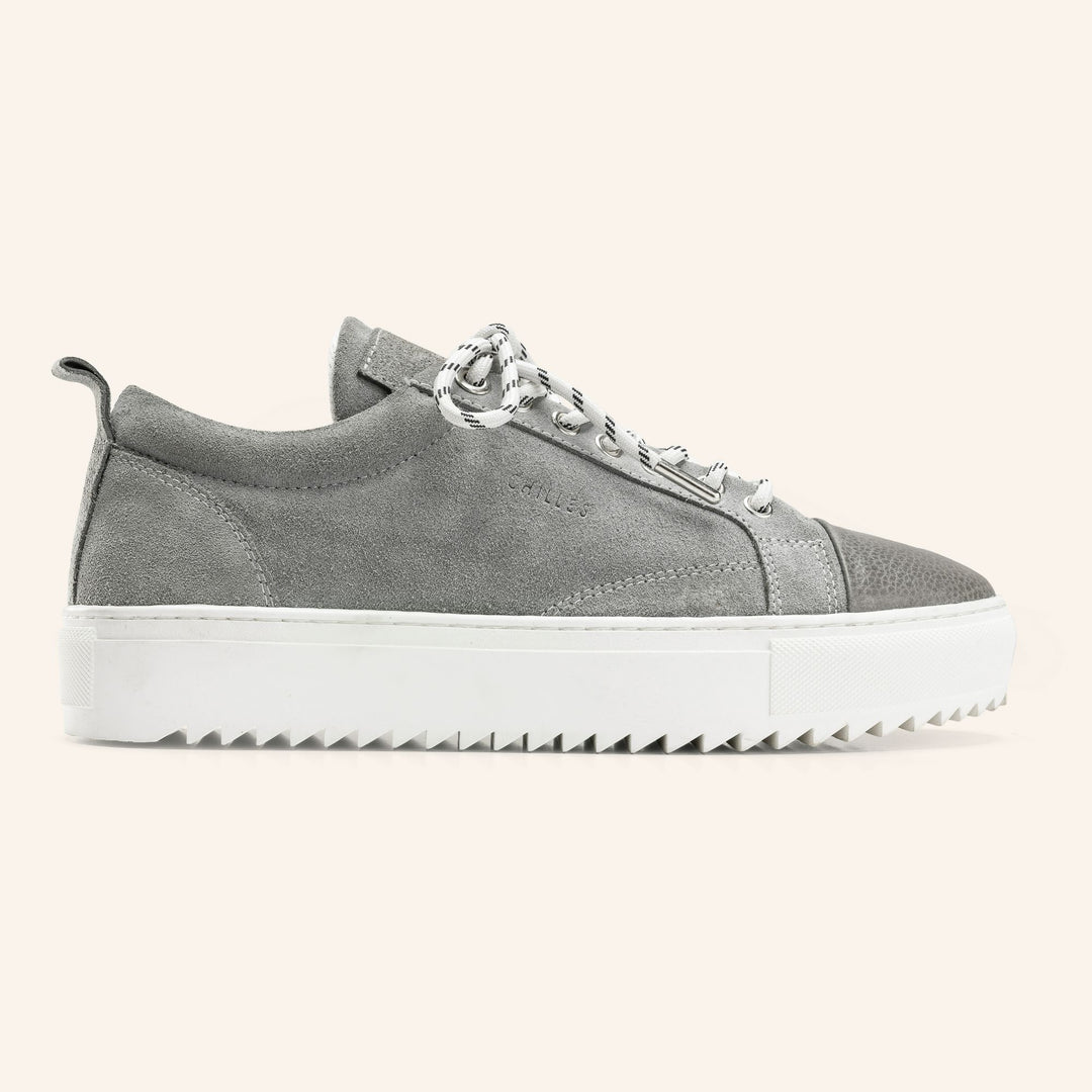 Achilles Zig 3.0 | Chestnut Laceup Sneakers - Grey