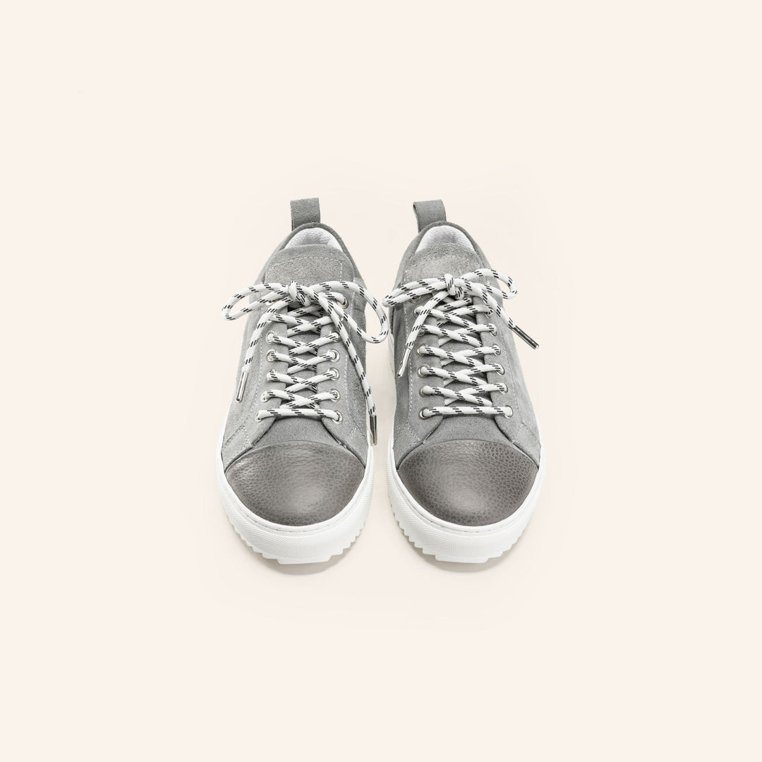 Achilles Zig 3.0 | Chestnut Laceup Sneakers - Grey