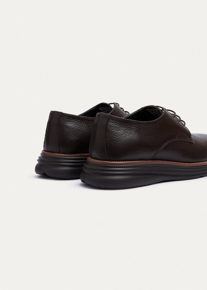 Classic Plain-Toe Derby - Textured Brown