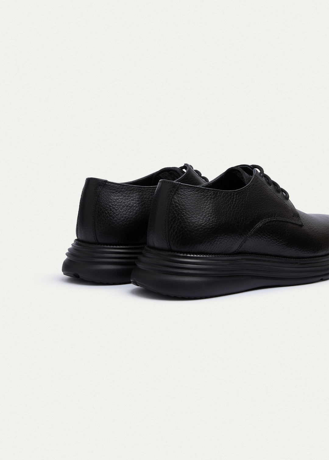 Classic Plain-Toe Derby - Textured Black