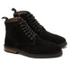 Suede Brogue Genuine Leather Half Boots | Black