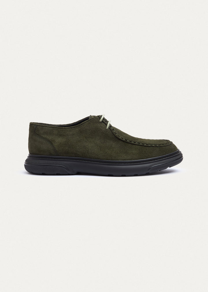 Moc-Toe Lace-Up - Suede Olive