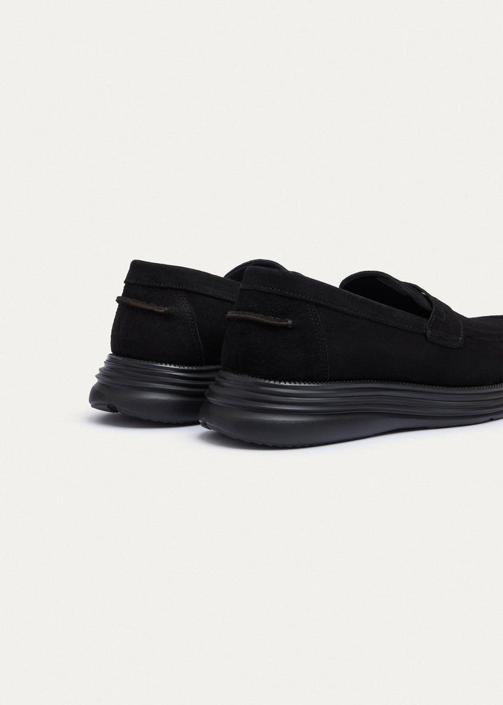 Penny Loafer - Suede Black