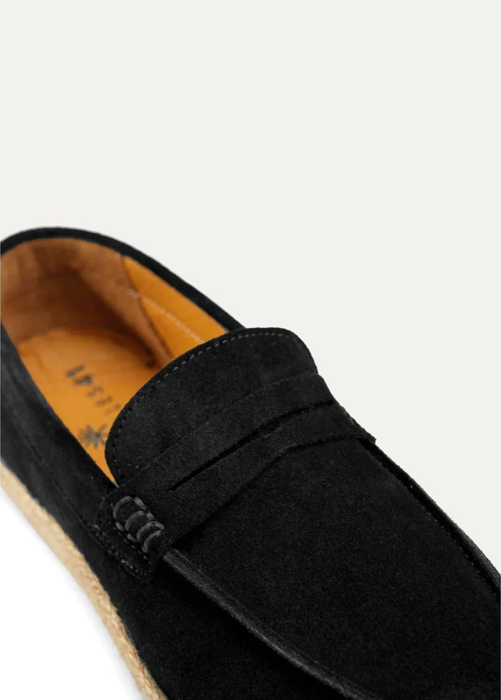 PENNY STRAP ESPADRILLES | Suede Black