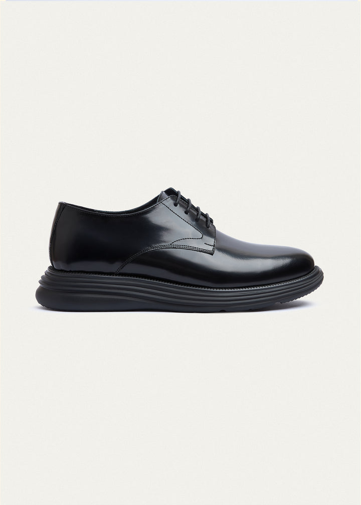 Classic Plain-Toe Derby - Patent Black