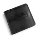 Black bifold leather wallet