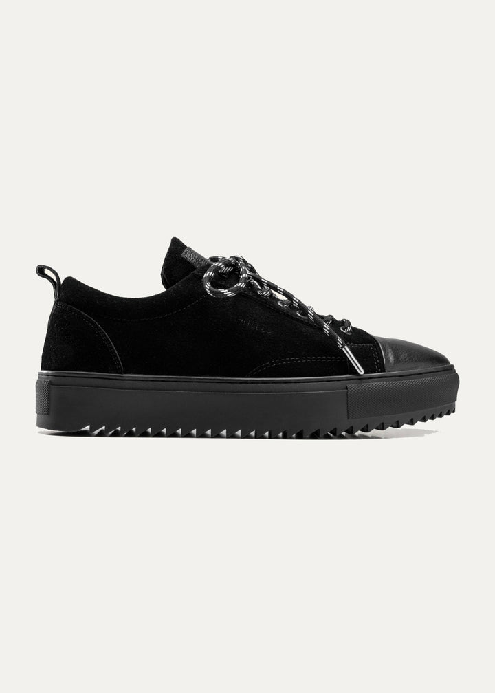 Achilles Zig 3.0 | Chestnut Laceup Sneakers - All Black