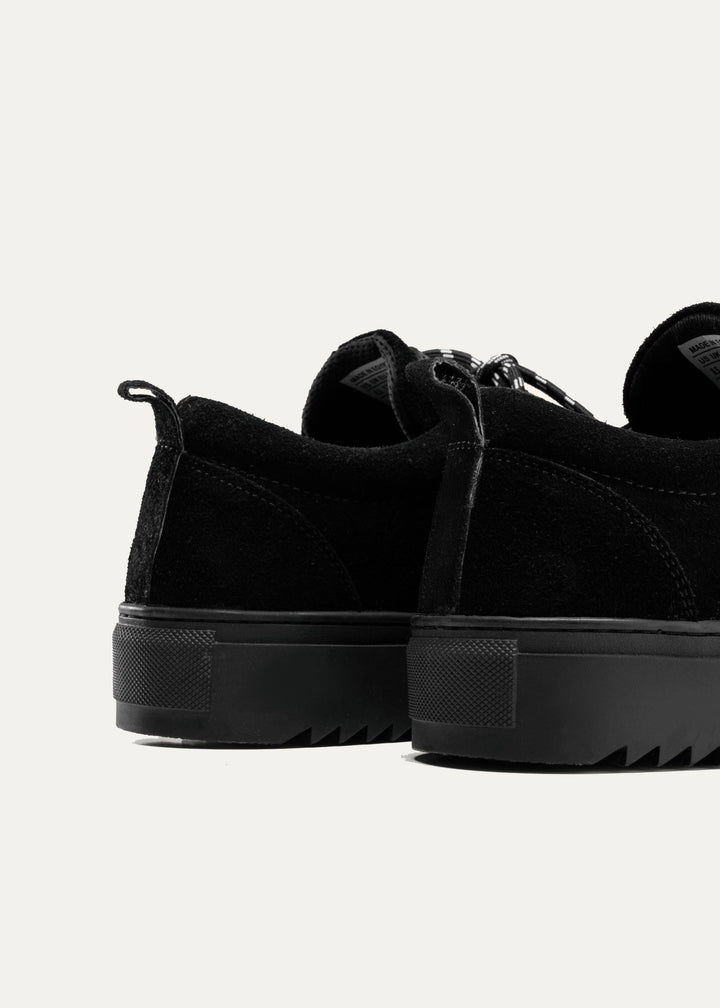 Achilles Zig 3.0 | Chestnut Laceup Sneakers - All Black