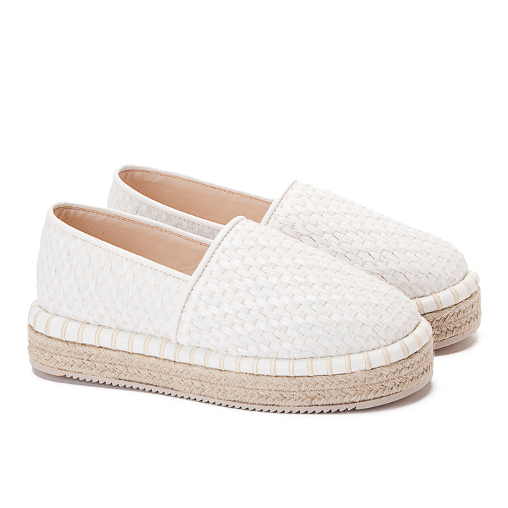 Achilles Thread Women's Slip On Espadrilles - white