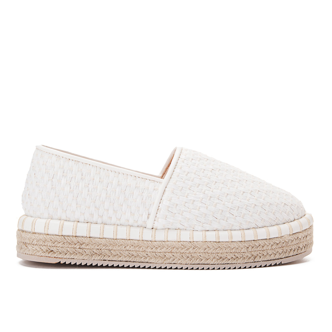 Achilles Thread Women's Slip On Espadrilles - white