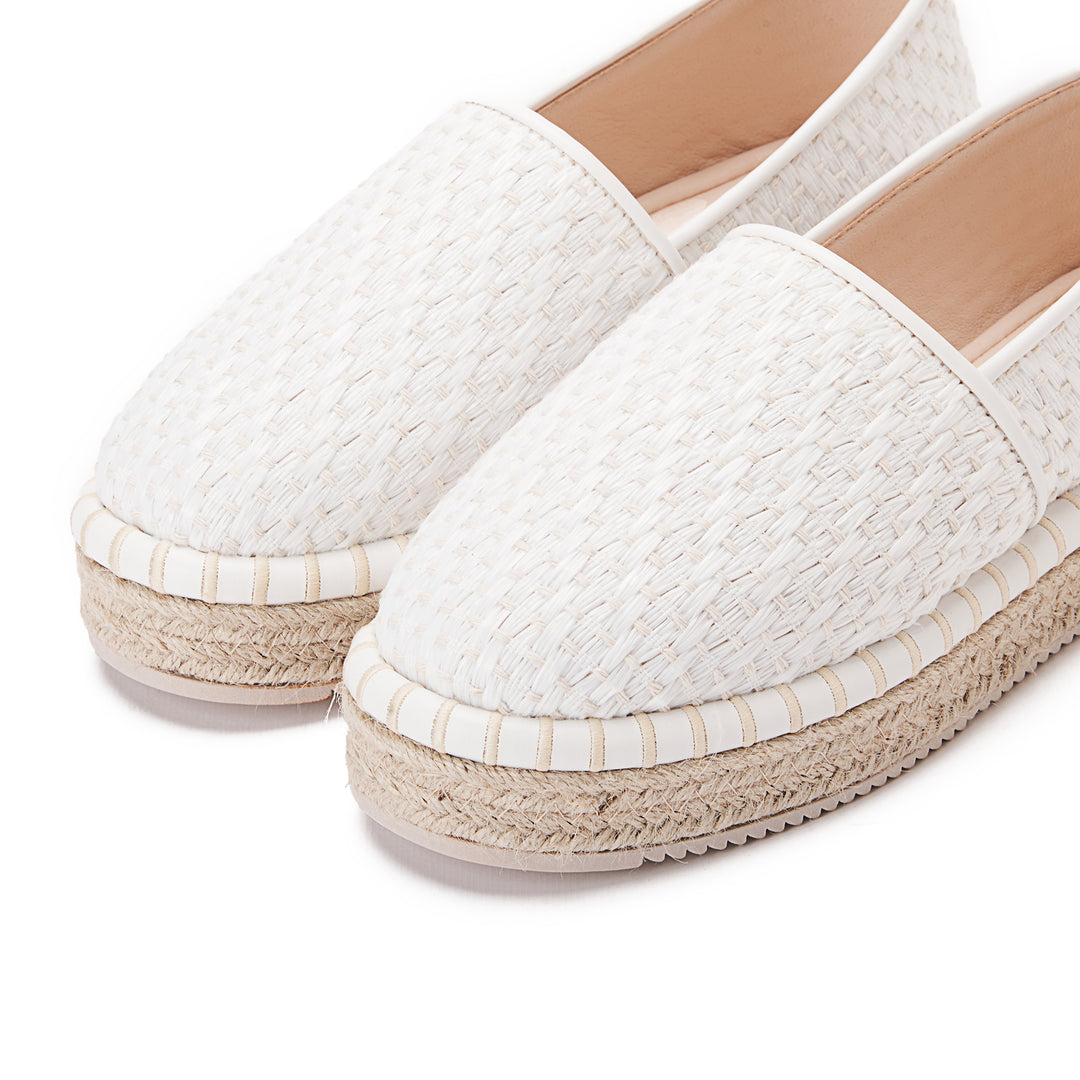 Achilles Thread Women's Slip On Espadrilles - white